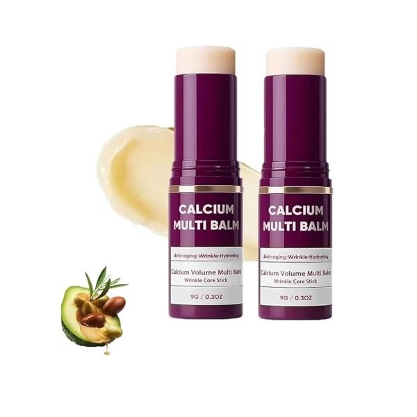 Crème multi-effets au collagène et au calcium coréens - Raffermissante, soin du visage, du cou et des yeux, lisse les rides, ...