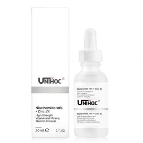 Sérum Concentré Anti-Taches, Niacinamide 10% + Zinc 1% Peeling Solution, Bio Sérum à lAcide Hyaluronique, Agents Anti-Rides 