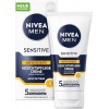 NIVEA MEN Sensitive Crème de soin du visage avec SPF 15, crème hydratante 24 h pour la peau sensible des hommes - Crème apais...