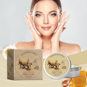Pemarlis Beef Tallow Cream, Crème Hydratante pour Le Visage Au Suif, Réparer les peaux sèches et abîmées, Lotion naturelle à 