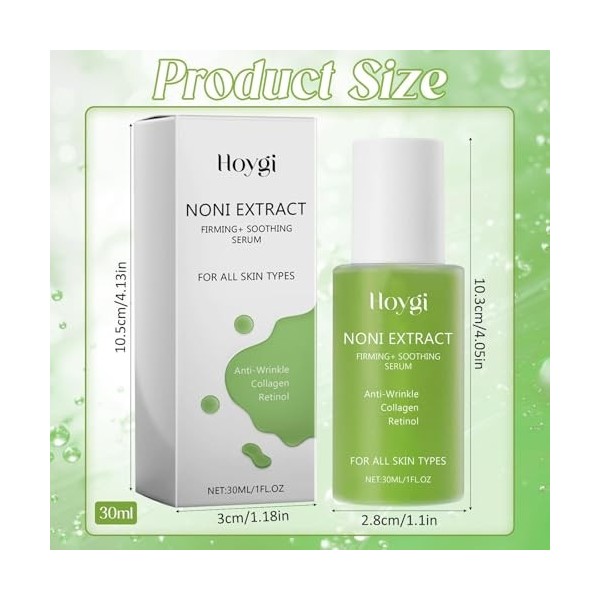 Noni Ampoule, Noni ampoule serum, Noni Serum Visage, Sérum de Noni Raffermissant, Noni Energy Ampoule, Anti-âge Sérum Hydrata