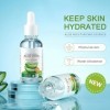 Virecose 30ml Sérum Hydratant pour le Visage à l’Aloe Vera, Anti-rides, Serum-Anti-âge et Hydratant Raffermit la Peau, Anti-r