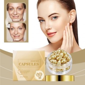 Capsules dessence anti-rides à lacide hyaluronique pour le sérum facial - Capsule anti-rides et anti-âge - Réduit les rides C...