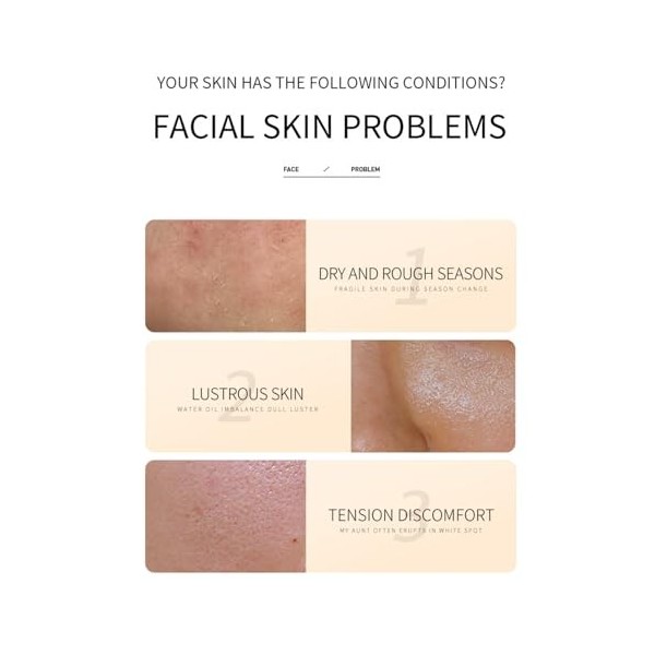 Hppsctink Crème de Riz pour le Visage, 50g Crème anti-rides à base de riz, Hydratation et Action en profondeur, Répare la Bar