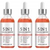 5 In 1 Facial Serum, 5 IN 1 Facial Serum, 5 IN 1 Anti-Aging Facial Serum,Advanced Collagen Boost Anti Aging Serum. 2pcs Crèm...