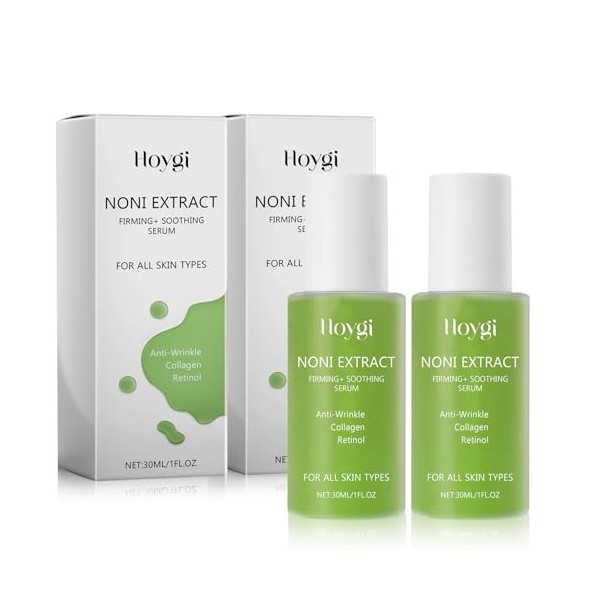 2 Pcs Noni Energy Ampoule 30ml,Noni Ampoule Serum avec dExtrait de Fruits noni,Sérum Apaisant pour la Peau,Hydratant Anti-âg ...
