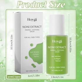 2 Pcs Noni Energy Ampoule 30ml,Noni Ampoule Serum avec dExtrait de Fruits noni,Sérum Apaisant pour la Peau,Hydratant Anti-âg ...