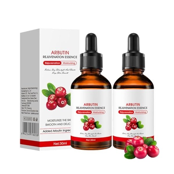 Huile De Busserole Eclaircissante, Huilé De Busserole Eclaircissante Peau Noire, Alpha Arbutin Dark Spot Correcting Glow Seru...