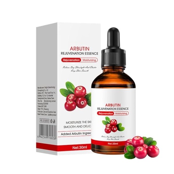 Huile De Busserole Eclaircissante, Huilé De Busserole Eclaircissante Peau Noire, Alpha Arbutin Dark Spot Correcting Glow Seru...