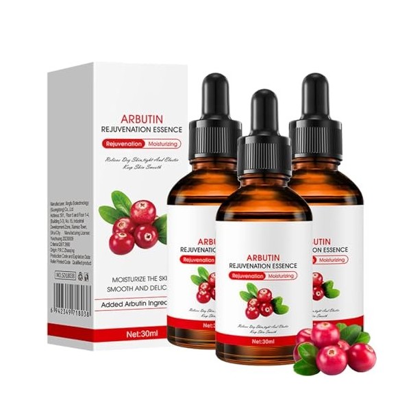 Huile De Busserole Eclaircissante, Huilé De Busserole Eclaircissante Peau Noire, Alpha Arbutin Dark Spot Correcting Glow Seru...