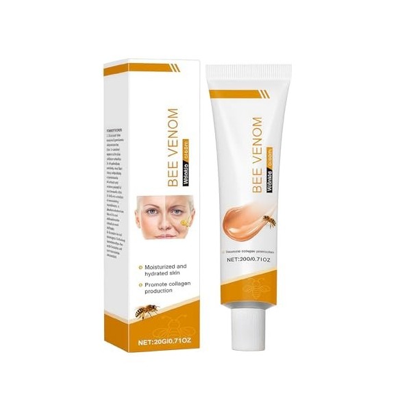 Crème anti-rides venin dabeille,Recovery pour tous types de peau Crème Jour et Nuit