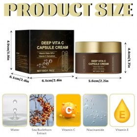 Capsule hydratante Deep Vitamine C Golden Capsule Face - Capsules anti-âge pour une peau rayonnante - Gel hydratant transpare