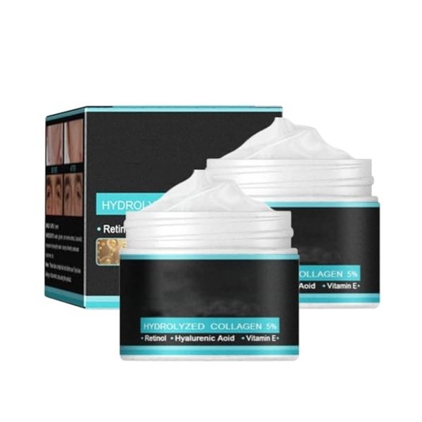 Creme Hydratante Visage Homme, Creme Anti Ride Soin Visage Homme, Crème Hydratante Pour Hommes Au Collagène, Soin Anti-âge Jo...