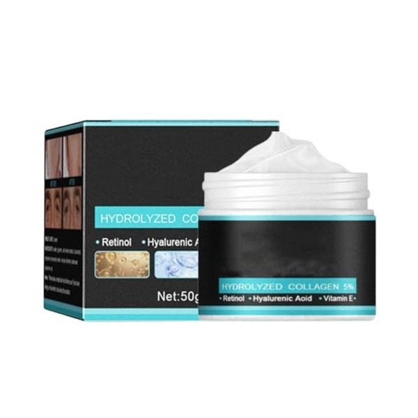 Creme Hydratante Visage Homme, Creme Anti Ride Soin Visage Homme, Crème Hydratante Pour Hommes Au Collagène, Soin Anti-âge Jo...