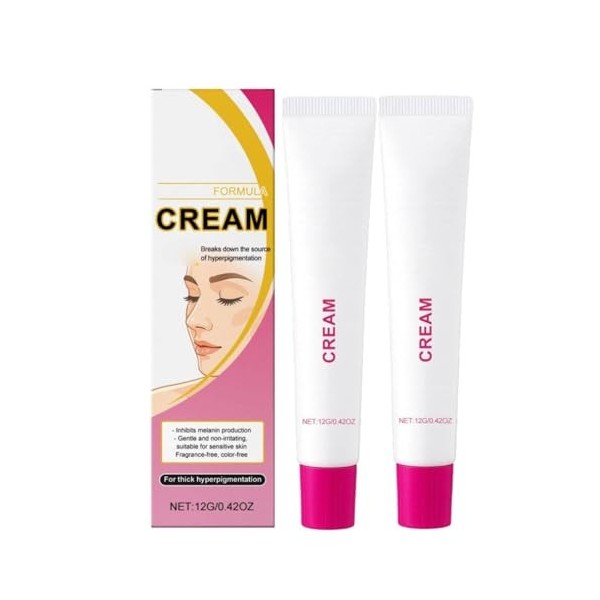 Arbutin Creme Anti tache Visage,Crème Eclaircissante Peau Noir Puissant,Creme Eclaircissante Parties Intimes,Even out Tone,An...