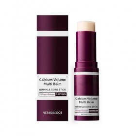 Baume Multi-Calcium Anti-Âge, Relâchement de la Peau, Rides, Bâton Hydratant au Collagène, Hydratant, Raffermissant, Convient...