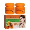 2PC Papaya Whitening Brightening Face Freckle Remover Cream, Papaya Whitening Freckle Cream Fades Facial Freckles, Papaya Ess