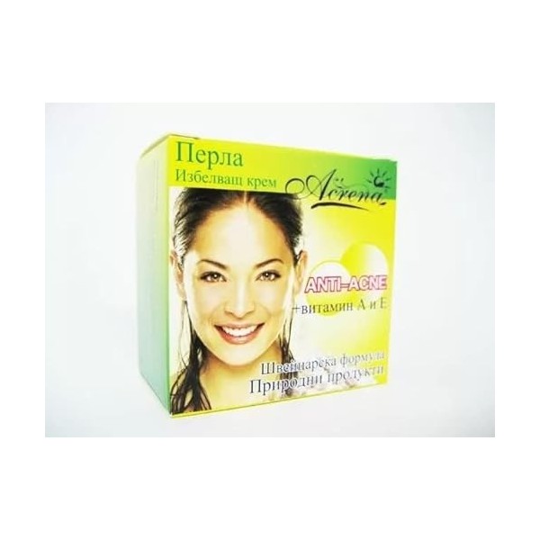 Crème éclaircissante visage anti-acné Acrena contre la pigmentation de la peau à lextrait naturel | marques de boutons | tac