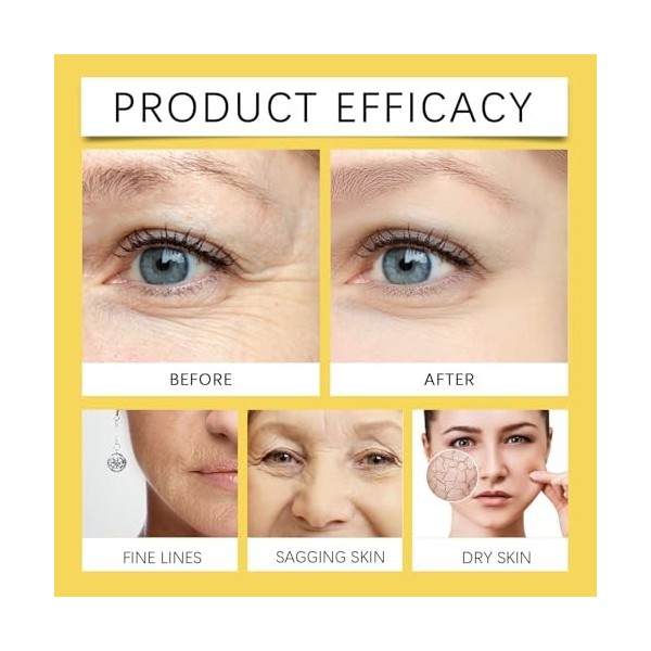 Huile dencens pour la peau, sérum visage anti-rides et anti-âge, sérum pour le visage pour tous les types de peau, lisse les ...