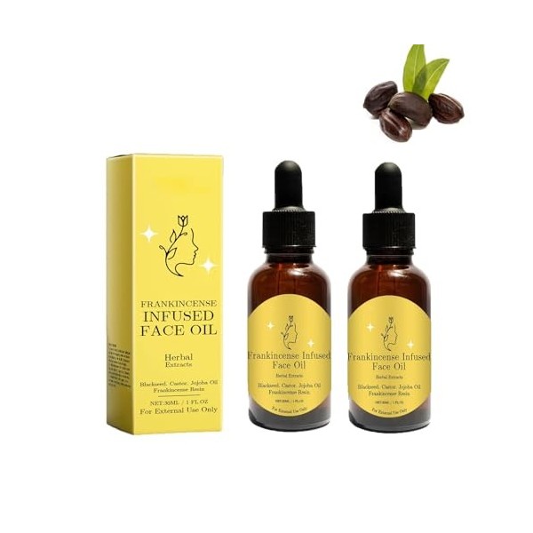 Huile dencens pour la peau, sérum visage anti-rides et anti-âge, sérum pour le visage pour tous les types de peau, lisse les ...