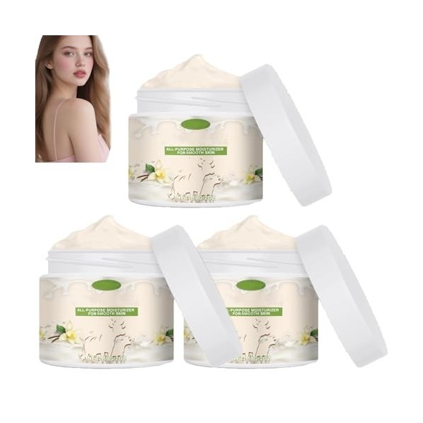 Crème vanille au suif de bœuf, soin hydratant naturel pour le visage et le corps, idéal pour les peaux sensibles et sèches. H...