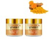 Crème pour le visage au curcuma à la vitamine C, crème hydratante éclaircissante naturelle pour les taches brunes, hyperpigme...