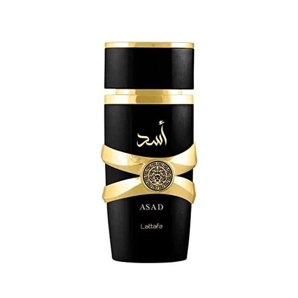 Lattafa Asad Parfum de luxe longue durée Parfum rafraîchissant Oud et Musc 100 ml Unisexe 100.0 g