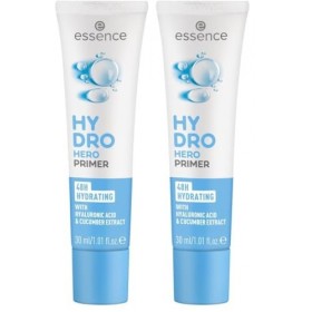 Essence Cosmetics HYDRO HERO PRIMER, humidifiant - hydratant, longue durée, polissant, naturel 30ml Lot de 2 Crème Jour et ...
