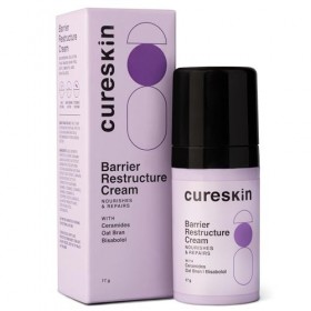 Cureskin Restructure Cream | Oat Bran Extract Helps to Sooth & Moisture Skin | Ceramides Helps to Maintain Barrier Function, 