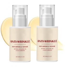 Sérum rétinien - Liposome rétinien 2% + ginseng noir, sérum au rétinol pour une peau plus ferme et anti-âge avec collagène,sé...