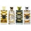 Lattafa Halal Fragrance Eau de parfum en flacon vaporisateur 100 ml Oud Mood Musc Elixir Reminiscence Lot de 4