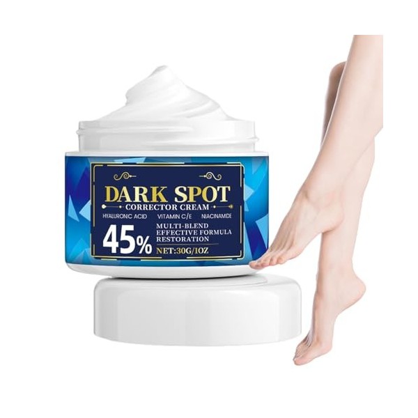 Crème éclaircissante visage | Hydratation du visage - Crème réparatrice pour teint irrégulier - pour coudes genoux mains bras