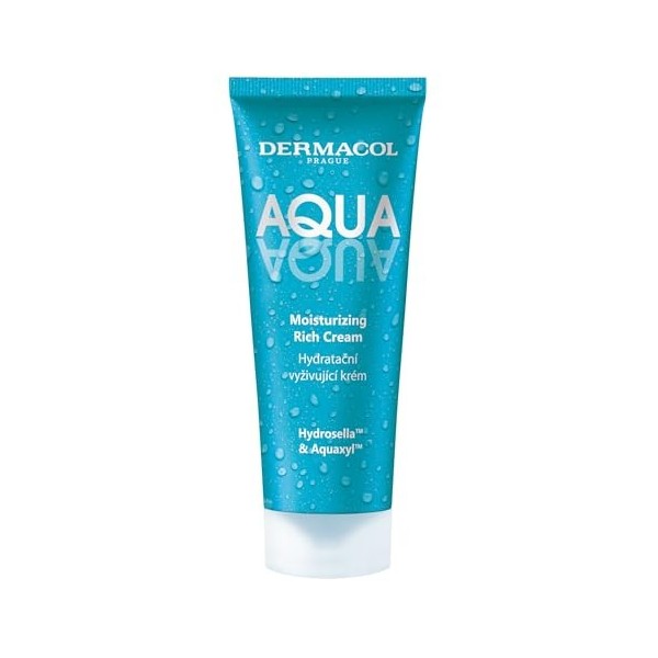 Dermacol Crème hydratante Aqua Aqua - Riche en crème hydratante pour une peau douce et éclatante, idéale pour un usage quotid