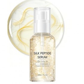 Ampoule liftante intensive aux peptides de soie – Sérum profond au collagène et aux peptides de cuivre pour le visage – Soin ...