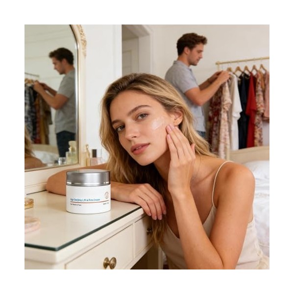 Crèmes Hydratantes pour le Visage - Baume pour le cou éclaircissant, liftant, hydratant, non gras,Crème Hydratante et Nourris...