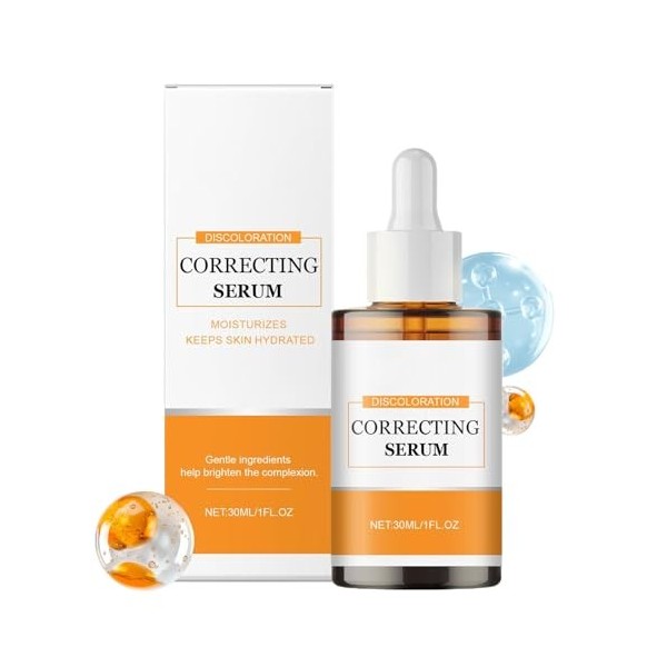Liquide pour le visage pour corriger les décolorations de la peau - 30 ml - Avec nutriments - Solution non grasse pour les so