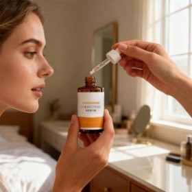 Liquide pour le visage pour corriger les décolorations de la peau - 30 ml - Avec nutriments - Solution non grasse pour les so