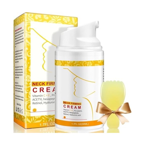 Crème Raffermissante Pour Le Cou Au Collagène,Crème Anti-âge Pour Raffermir Et AttéNuer Les Rides Du Cou Et Du Décolleté Pour