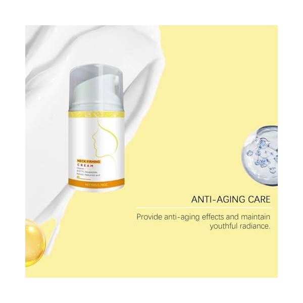 Crème Raffermissante Pour Le Cou Au Collagène,Crème Anti-âge Pour Raffermir Et AttéNuer Les Rides Du Cou Et Du Décolleté Pour