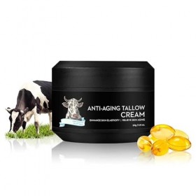 Crème anti ride homme, wrinkle power,creme hydratante visage homme, enrichie en suif de bœuf pour une élasticité cutanée accr