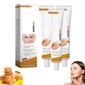 20g Crème raffermissante anti-rides au venin dabeille,Crème hydratante anti-rides pour le visage et le cou， pour tous les ty ...