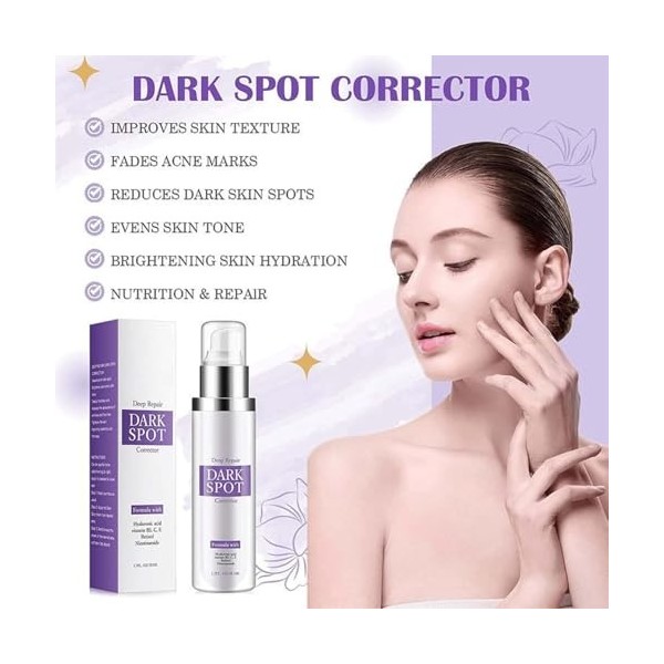 Dark Spot Correcting Glow Serum,Whitening and Freckle Removing Essence,Anti Spot Serum,Wrinkle Power,Dark Spots R𝐞mover for F