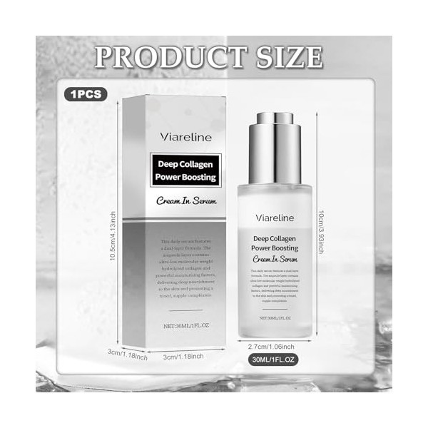 Collagen Booster Toner Serum,Sérum Visage Collagène,Sérum Anti -Âge,Soin Intensif Anti-âge,Réduction des Rides & Ridules,Cont