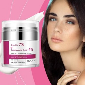 Arbutin 7 Tranexamic Acid 4 Cream, Alpha Arbutin Creme Tache De Rousseur, Alpha Arbutin Creme Eclaircissante Peau Noir Puissa...