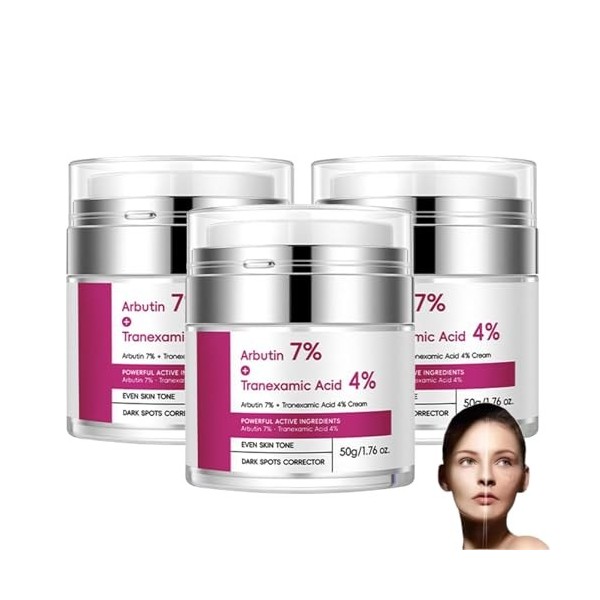 Arbutin 7 Tranexamic Acid 4 Cream, Alpha Arbutin Creme Tache De Rousseur, Alpha Arbutin Creme Eclaircissante Peau Noir Puissa