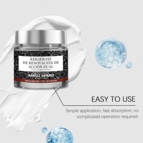 Dual-Action Renewal Cream, Crème de traitement de la peau, crème de réparation apaisante de riz noir et blanc, sérum naturel 