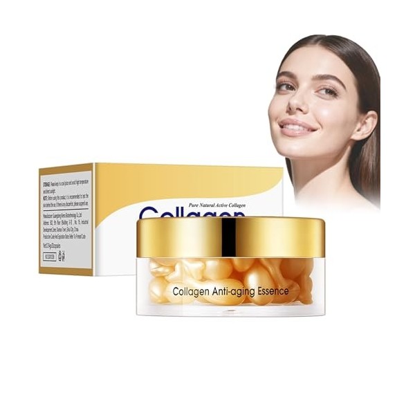 Virecose Sérum Anti-Rides Boost au Collagène, Anti-Âge Sérum Visage de Collagene, Réduit Lapparence Des Rides et Améliore la