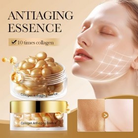 Virecose Sérum Anti-Rides Boost au Collagène, Anti-Âge Sérum Visage de Collagene, Réduit Lapparence Des Rides et Améliore la