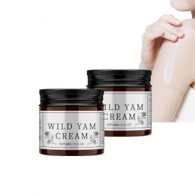 Dyceittdia 2pcs Crème à ligname, Crème Digname sauvage, Crème pour le Corps à Ligname sauvage, Soins Hydratants et Nourris