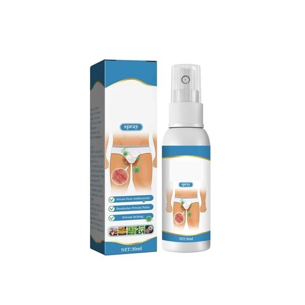 Spray Soulage Rapidement Les Démangeaisons, Anti-Démangeaisons Spray, Crème de Traitement des Démangeaisons pour Homme, 30ML
